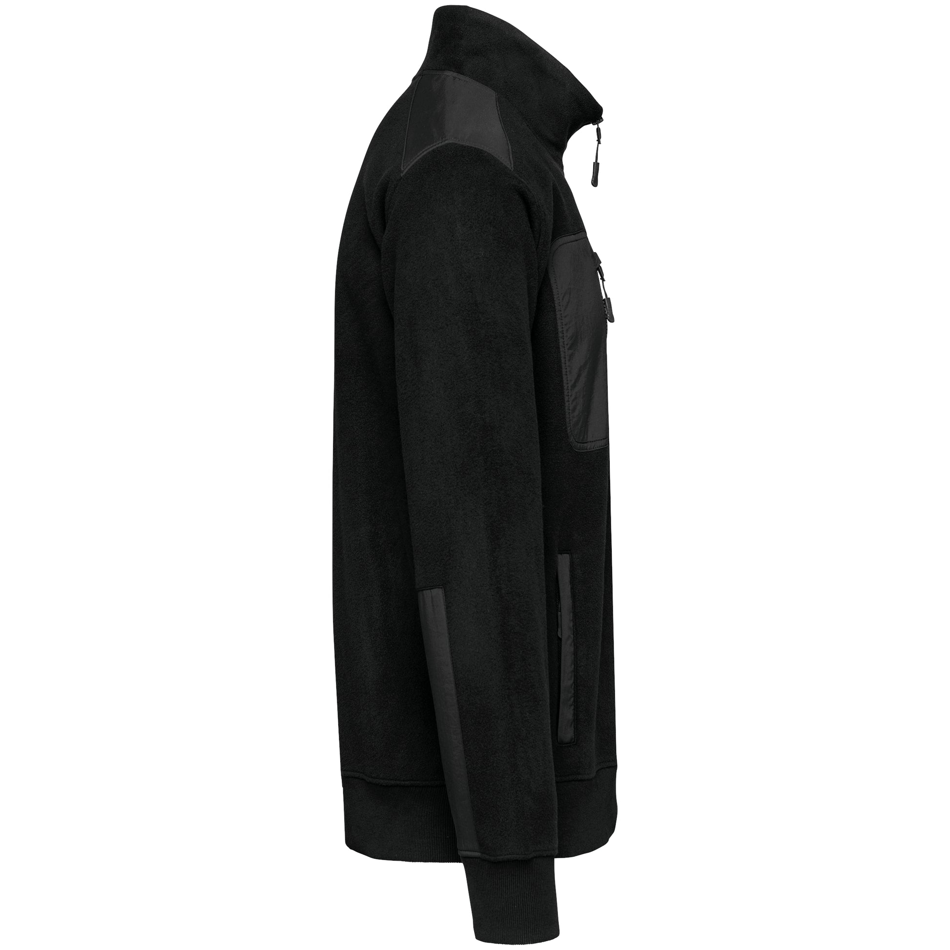 Eco-friendly fleece met ritskraag unisex