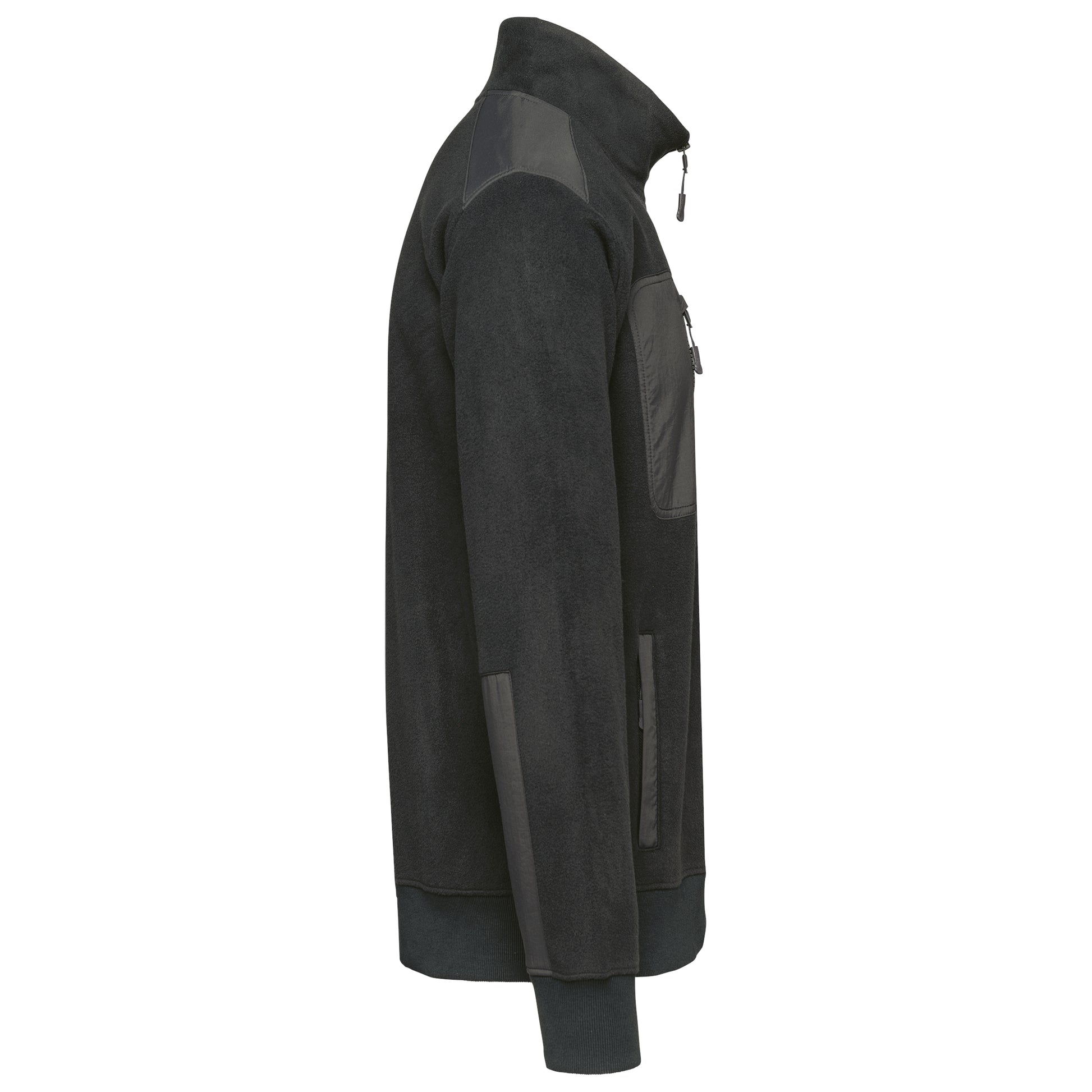 Eco-friendly fleece met ritskraag unisex