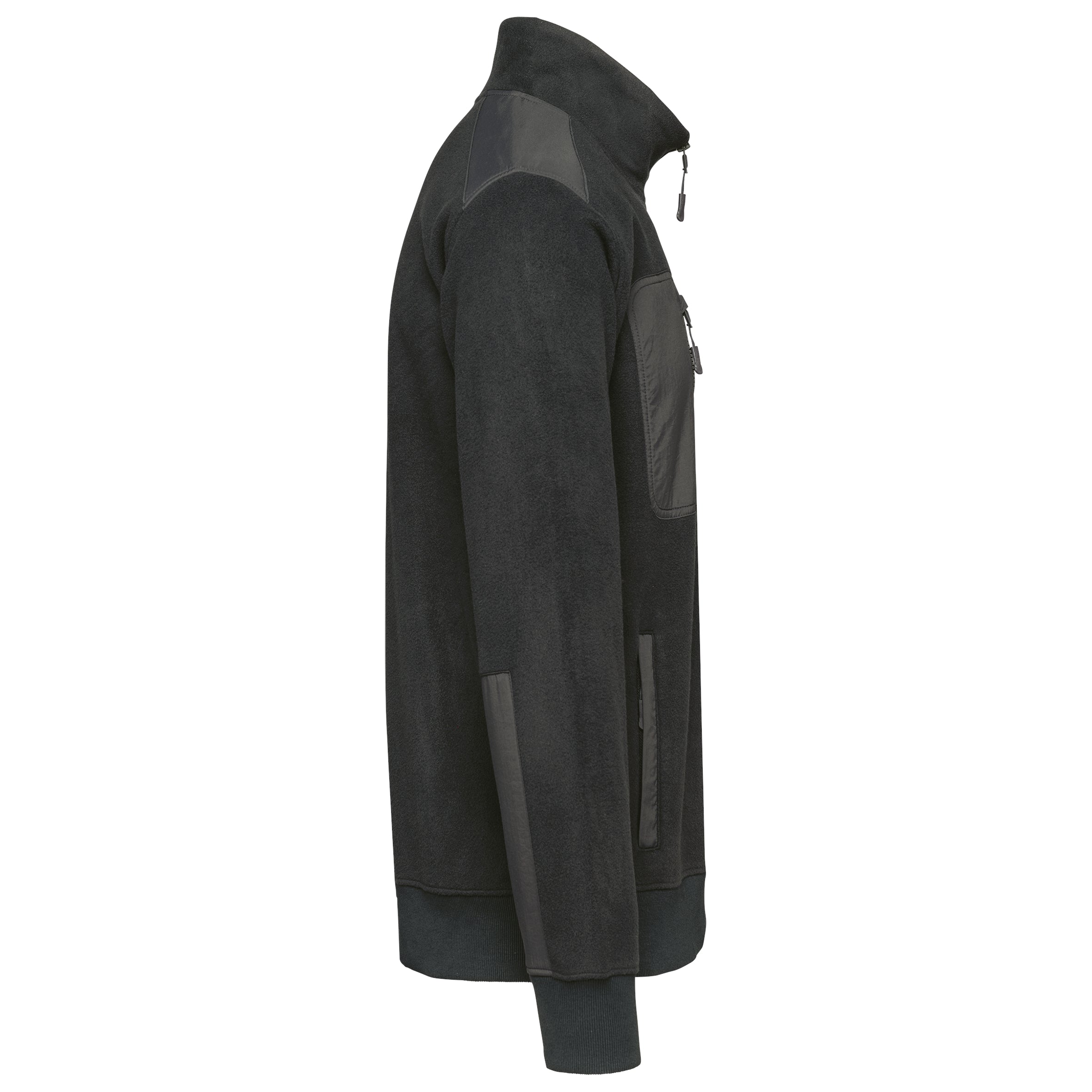 Eco-friendly fleece met ritskraag unisex