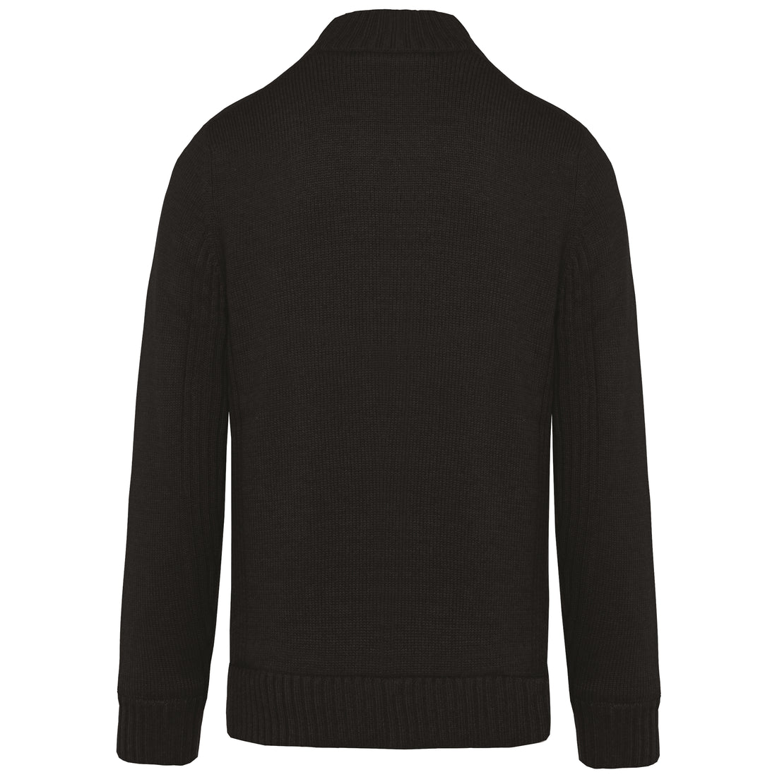 Met fleece gevoerde herencardigan.