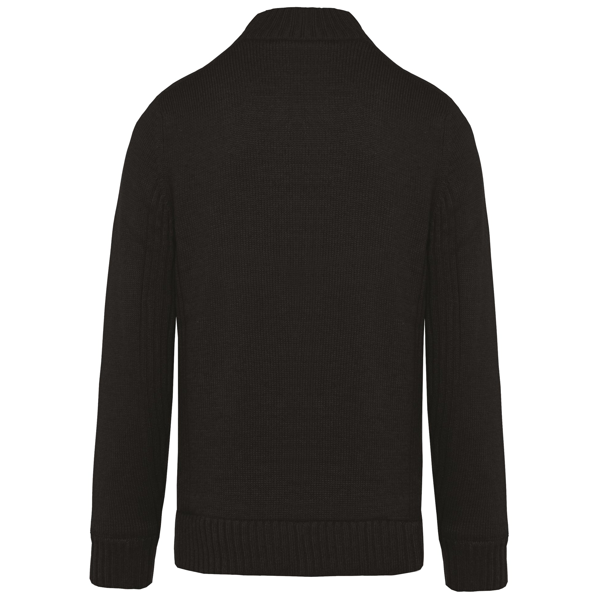 Met fleece gevoerde herencardigan.