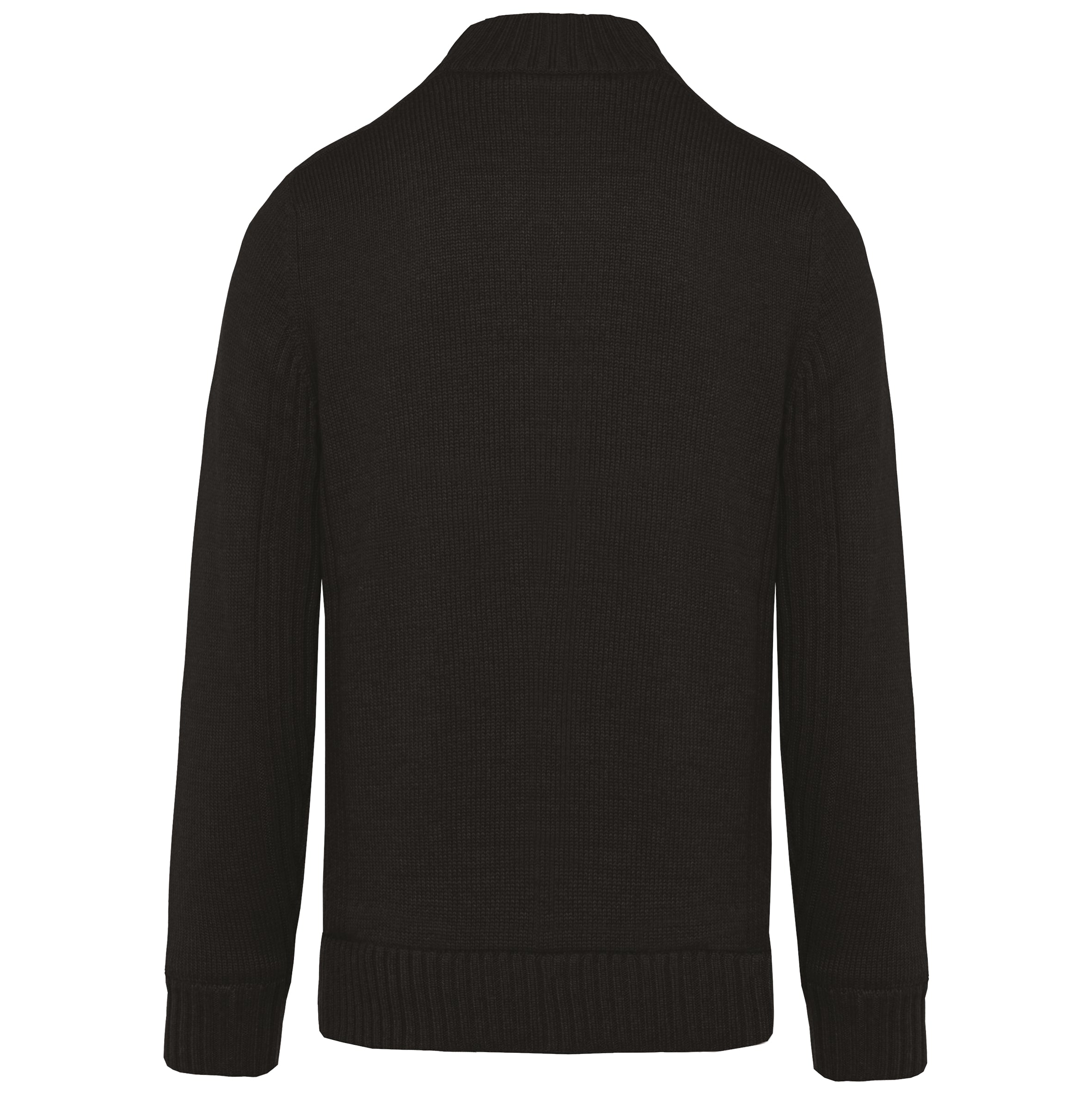 Met fleece gevoerde herencardigan.
