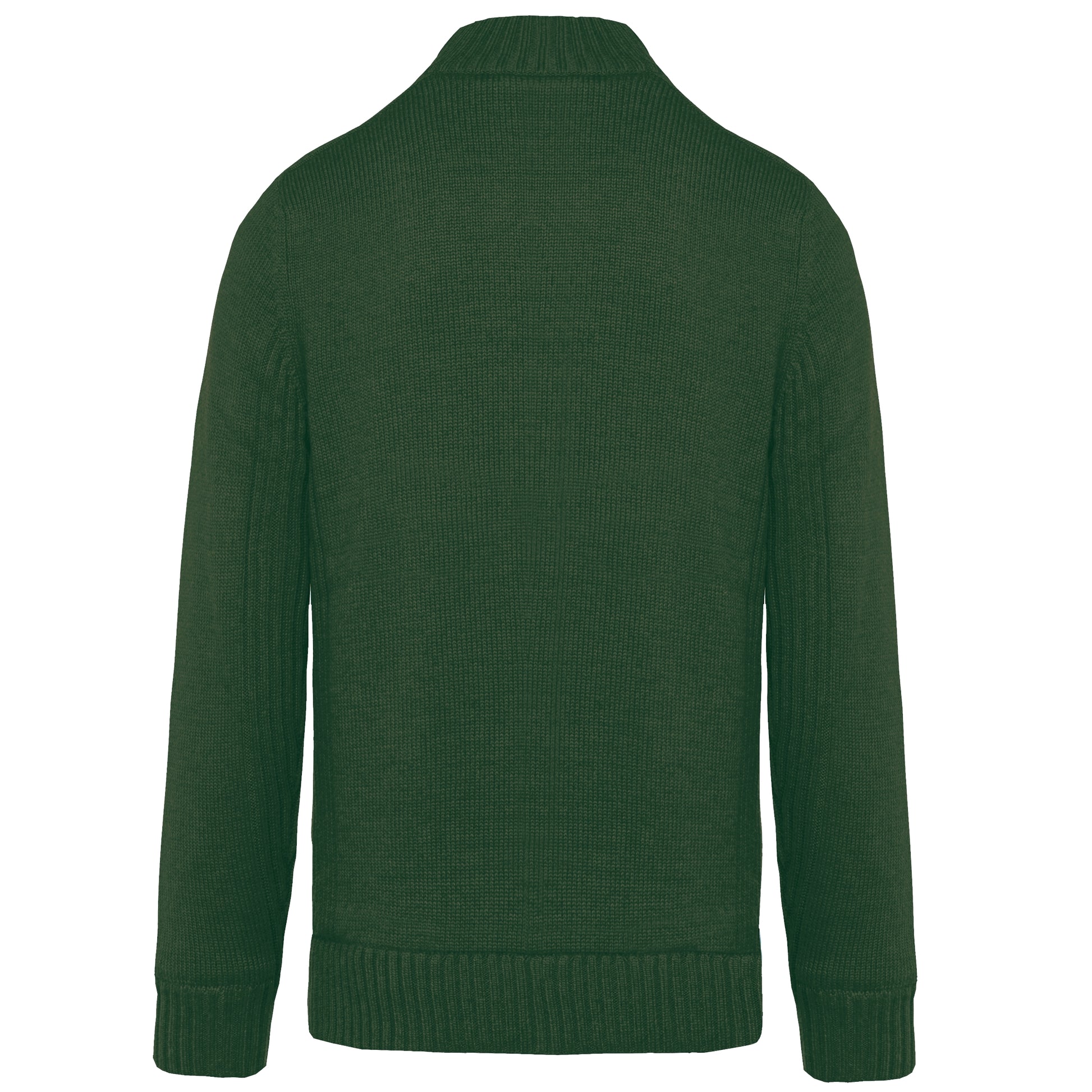 Met fleece gevoerde herencardigan.