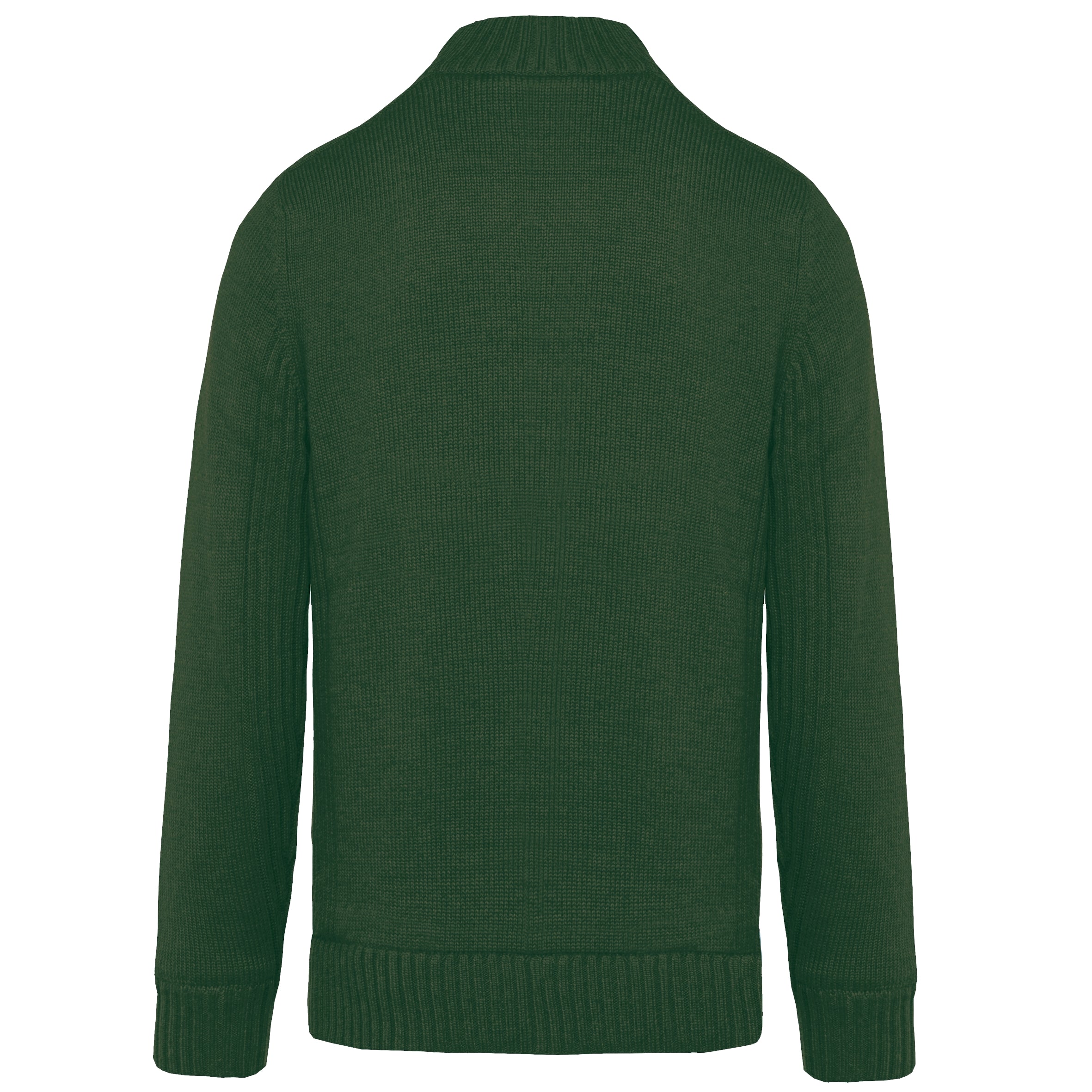 Met fleece gevoerde herencardigan.