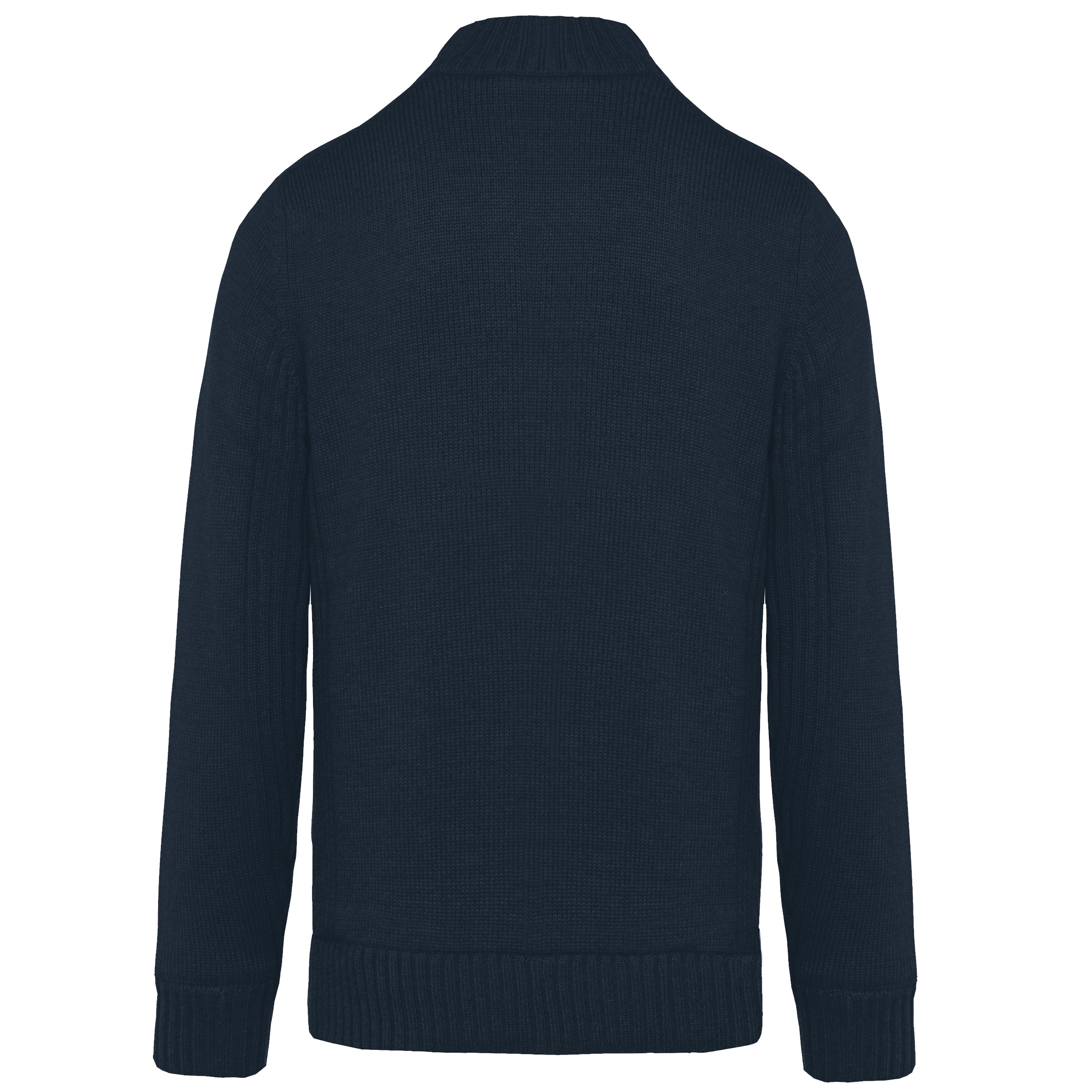 Met fleece gevoerde herencardigan.