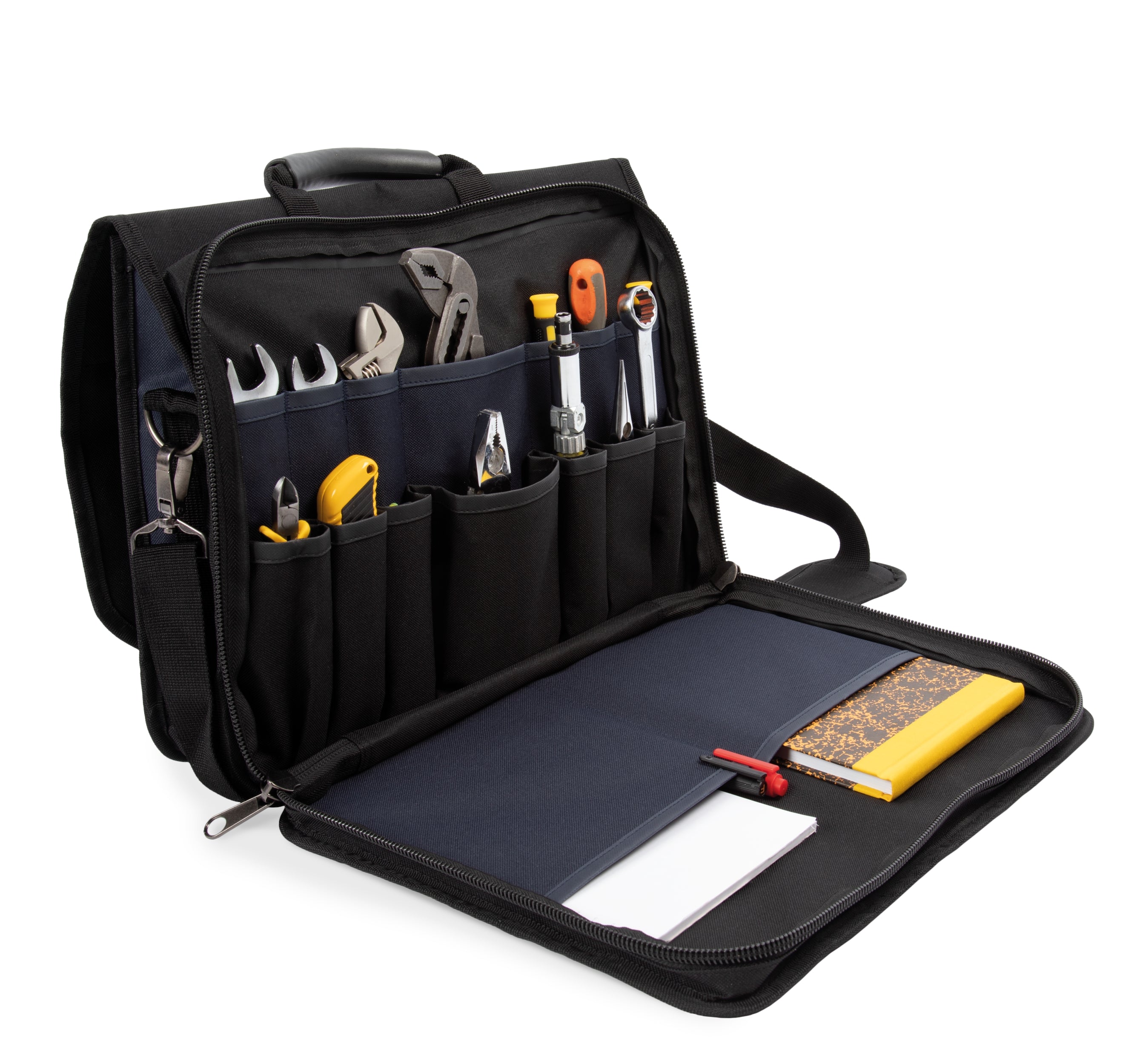 Schoudertas voor gereedschap en laptop